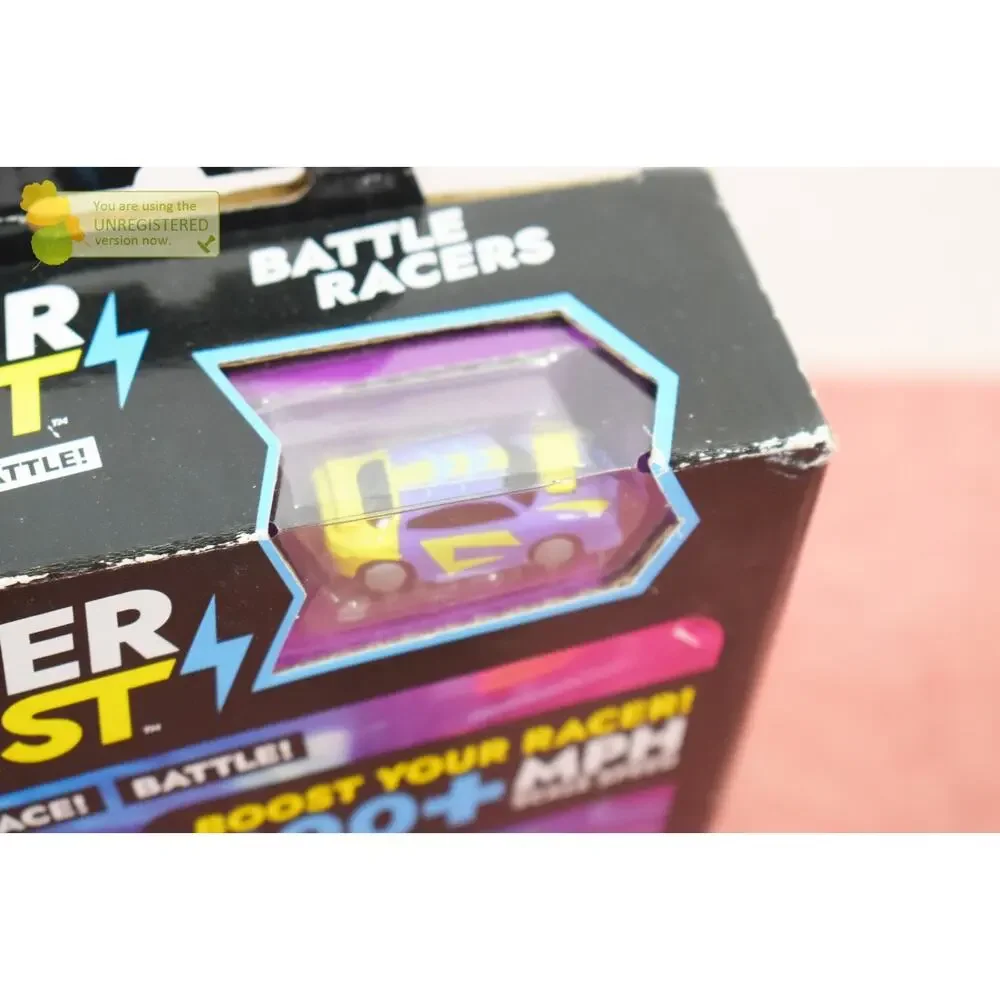 Hyper Burst Battle Racers Purple Yellow Crusher Car and Launcher